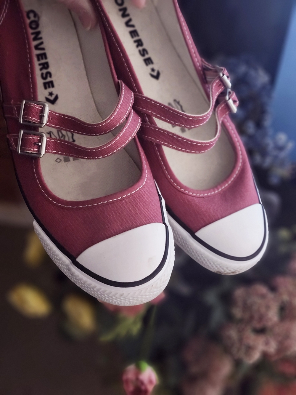 Hot Pink Converse Mary Janes - Picture 4 of 8